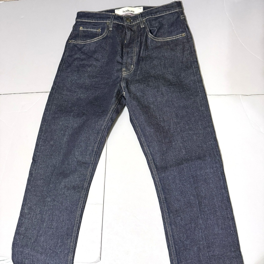 Haikure Jeans Men 30 29 29 California Double Old Comfort Dark Wash Button Italy
